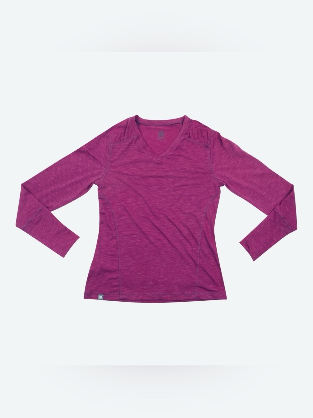 Title Nine Women's Matahari V-Neck Long Sleeve Top - Fuchsia Sz M